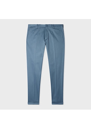 Paul Smith Slim-Fit Mid Blue Stretch-Cotton Chinos