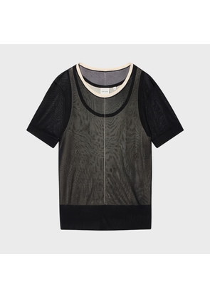 Paul Smith Women's Black Double Layer T-Shirt