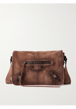 Balenciaga - Le City Flap Messenger Leather Bag - Men - Brown