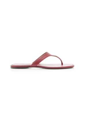 Khaite Archer Leather Thong Sandals - Moda Operandi