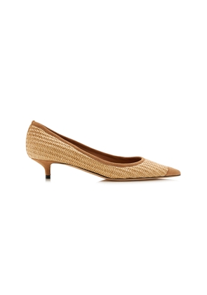 Jimmy Choo Amelia Raffia Pumps - Moda Operandi