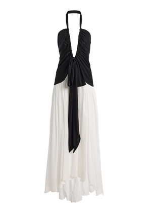 SIEDRÉS Exclusive Liessa Ruched Maxi Dress - Moda Operandi