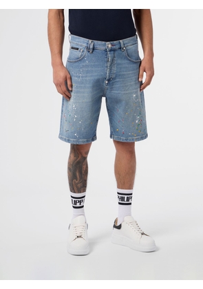 PHILIPP PLEIN Shorts Men color Denim