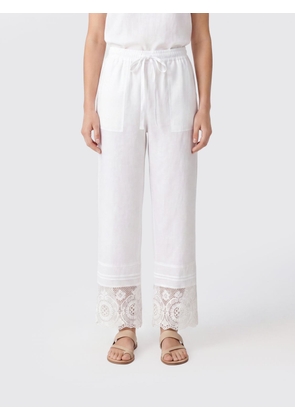 SEMICOUTURE Pants Woman color White