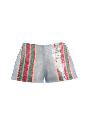LA VESTE Pippi Sequined Mini Shoirts - Moda Operandi