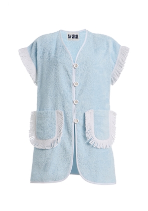 LA VESTE Waves Cotton Mini Dress - Moda Operandi