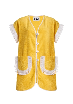 LA VESTE Pitaya Cotton Mini Towel Dress - Moda Operandi