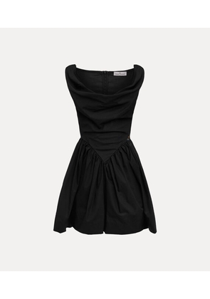 Vivienne Westwood Mini Sunday Dress Compact Poplin Black 40 Women
