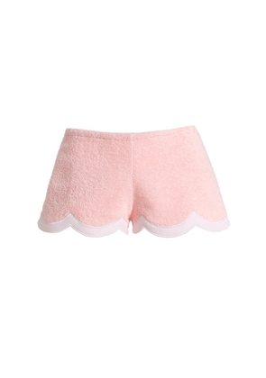 LA VESTE Waves Cotton Mini Shorts - Moda Operandi