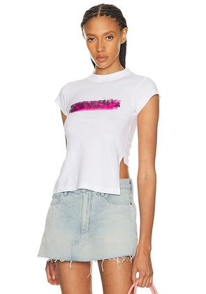 Balenciaga Short Sleeve T-Shirt in White - White. Size L (also in XS, S, M).