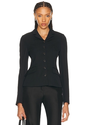 Dries Van Noten Belia Jacket in Black - Black. Size 38 (also in 36, 40, 42).