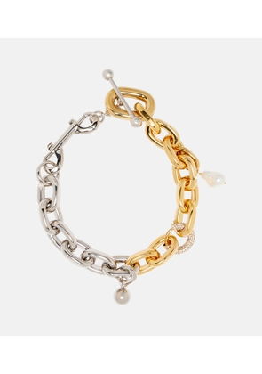 Rabanne XL Link embellished chain necklace