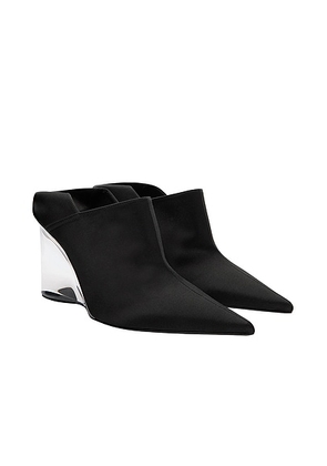 ALAÏA Wedge Mule in Noir - Black. Size 37 (also in 36, 39).