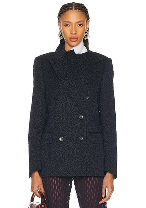 Dries Van Noten Barrysta Jacket in Navy - Navy. Size 40 (also in 34, 36, 38, 42).