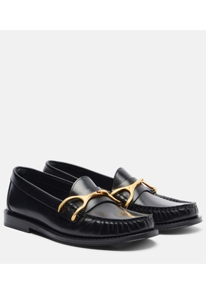 McQueen Wishbone leather loafers
