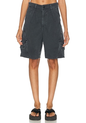 Citizens of Humanity Flight Shorts in Washed Black - Black. Size 24 (also in 25, 26, 27, 28, 29, 30, 32, 33, 34).