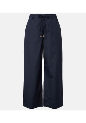 'S Max Mara Cotton cropped wide-leg pants