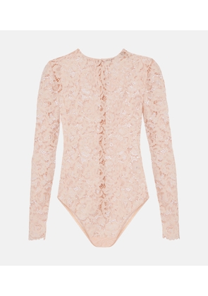 Self-Portrait Floral lace bodysuit