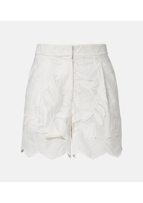 Erdem Embroidered mesh shorts