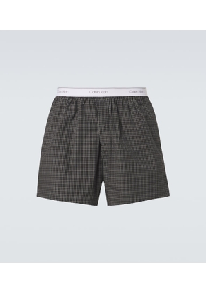 Calvin Klein Collection Owen checked cotton boxer briefs