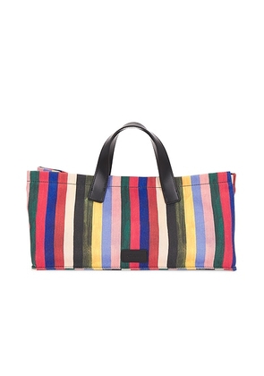 Staud Port Tote Bag in Artist Stripe - Pink. Size all.
