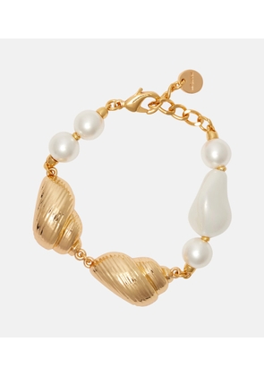 Self-Portrait Faux pearl-embellished bracelet