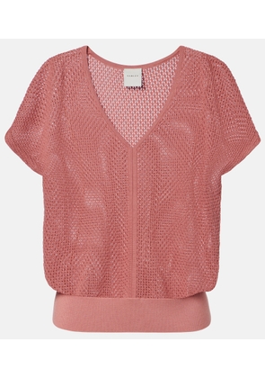 Varley Ashford open-knit cotton top