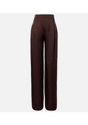 Max Mara Elegante satin wide-leg pants