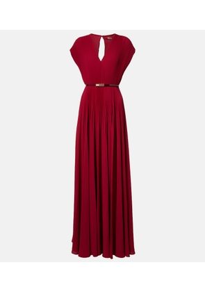 Max Mara Elegante plisse georgette gown