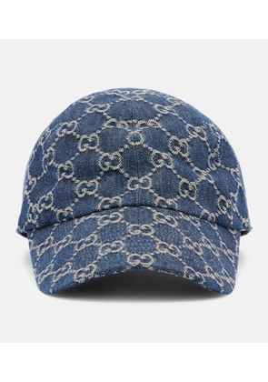 Gucci GG denim baseball cap