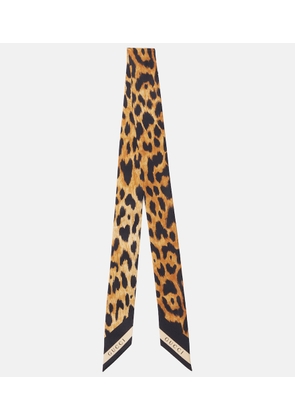 Gucci Leopard-print silk twill scarf