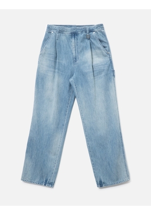 Blue Lightweight Banding Denim Pants