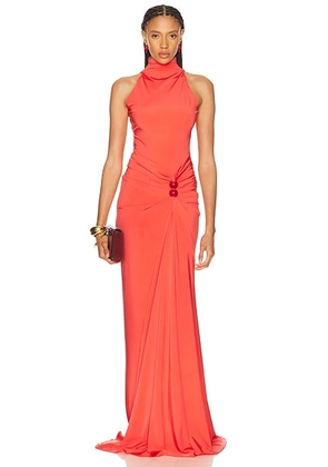 SILVIA TCHERASSI Frances Dress in Coral - Pink. Size XS (also in S, M, L).