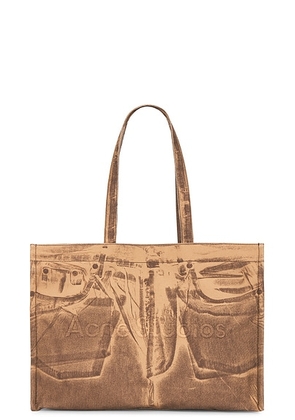 Acne Studios Logo Shopper Bag in Sand Beige - Beige. Size all.