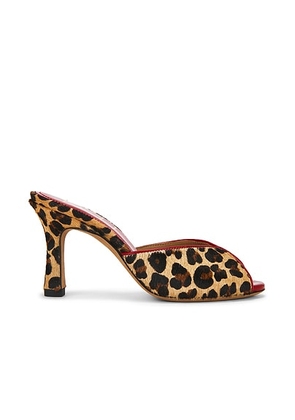 NOU The Mule in Leopard Ponyhair - Brown. Size 35 (also in ).