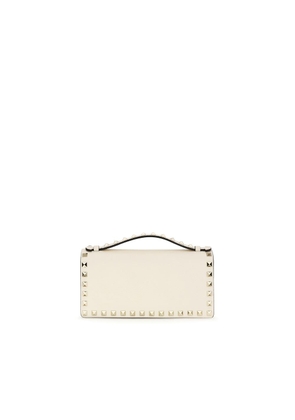 Valentino Garavani Beige Calf Leather Bos Taurus Wallet