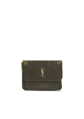 Saint Laurent Gray Lamb Ovis Aries Aries Shoulder Bag