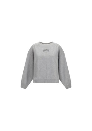 Ganni Gray Cotton Sweatshirt - L