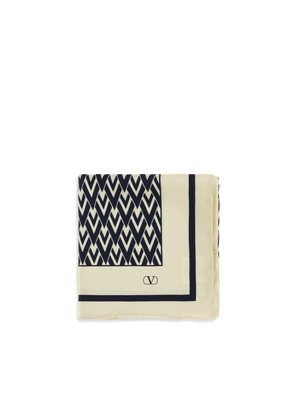 Valentino Garavani Beige Silk Scarf