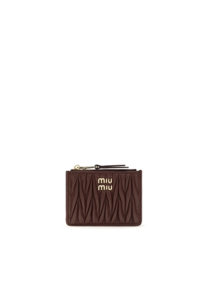 Miu Miu Bordeaux Lamb Ovis Aries Aries Wallet