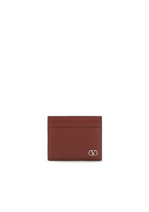 Valentino Garavani Bordeaux Calf Leather Bos Taurus Wallet