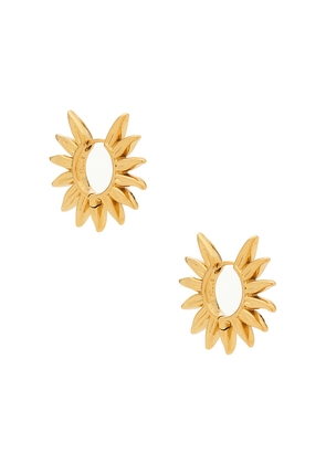 EMMA PILLS Desert Heat Hoop in Metallic Gold.