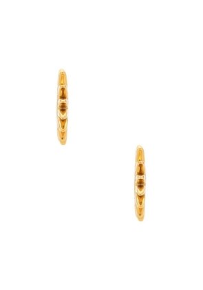EMMA PILLS Desert Heat Hoop in Metallic Gold.