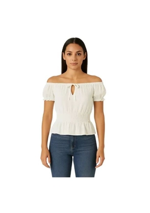 Guess White Polyester Blouse - S