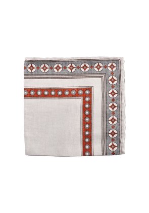Brunello Cucinelli Bicolor Silk Pocket Square