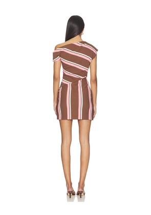 Curaae by Elliatt Cady Mini Dress in Brown,Pink. Size S. Also in L, M, XL, XS.