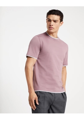 Brunello Cucinelli Bicolor Cotton T-Shirt - S