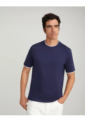 Brunello Cucinelli Bicolor Cotton T-Shirt - 2XL