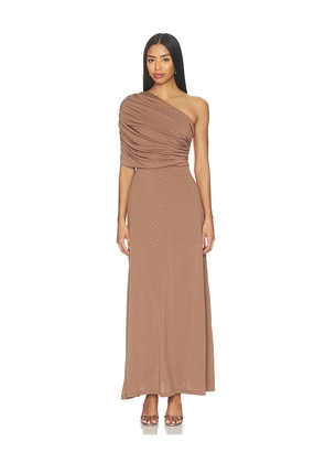 Curaae by Elliatt Gizelle Maxi Dress in Brown. Size S. Also in XS, M, L.