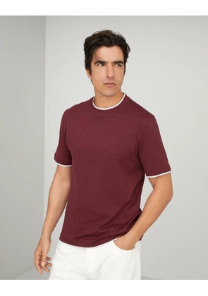 Brunello Cucinelli Bicolor Cotton T-Shirt - S